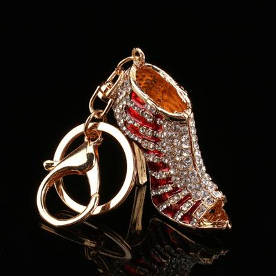 Porte-clés Talon Haut, Nouveau   Chaussure Talon Haut Pendentif Porte-clés K Portefeuille Sac Chaîne Porte-clés Cadeau Eychain Porte-clés Chaussure Strass Clé