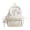 Schoolbag Korean vitality milk yellow star sticker middle school student backpack sweet age-reducing girlfriends travel small backpack