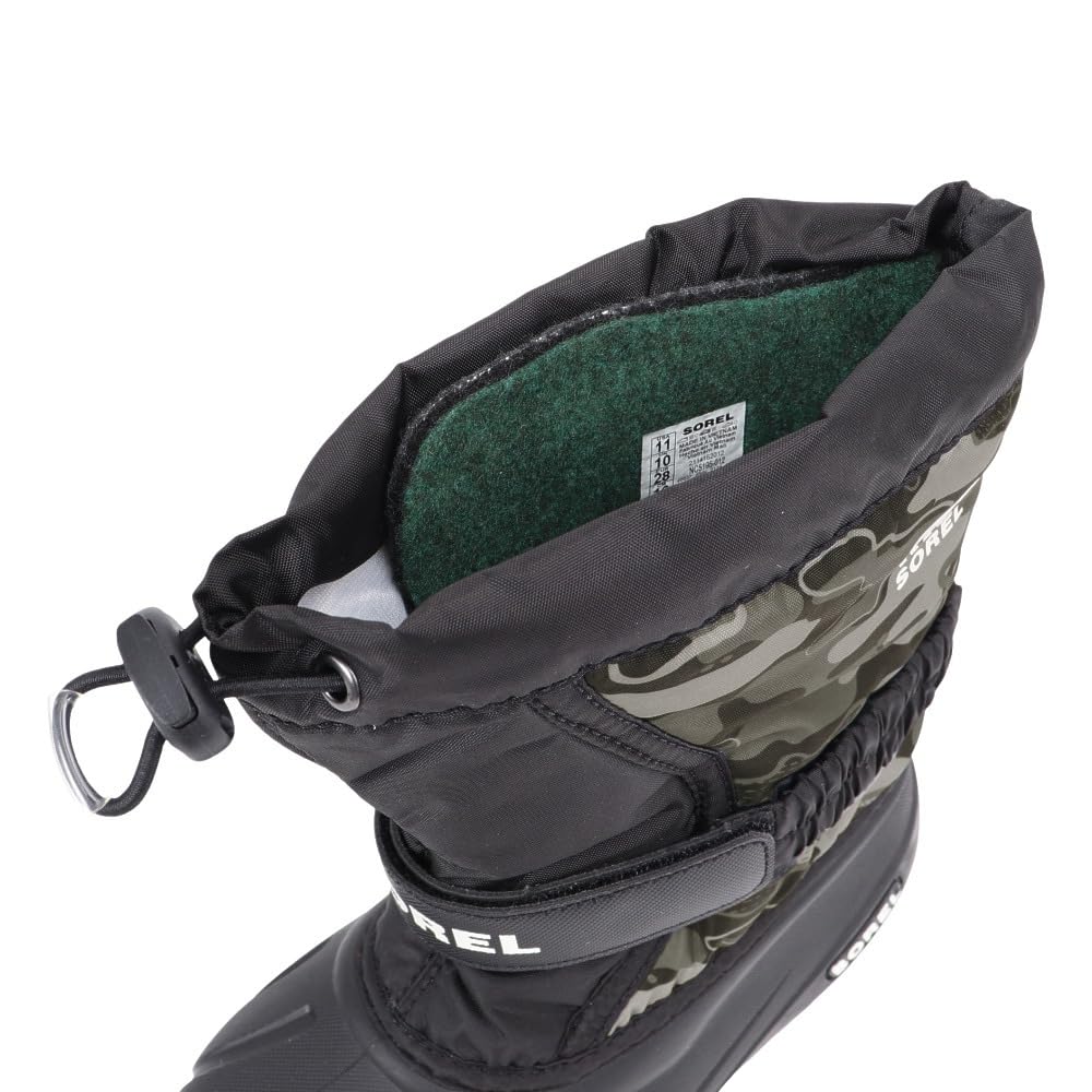 Sorel Kids' Flurry Print Boots, Size 18.0cm, Black, Quarry