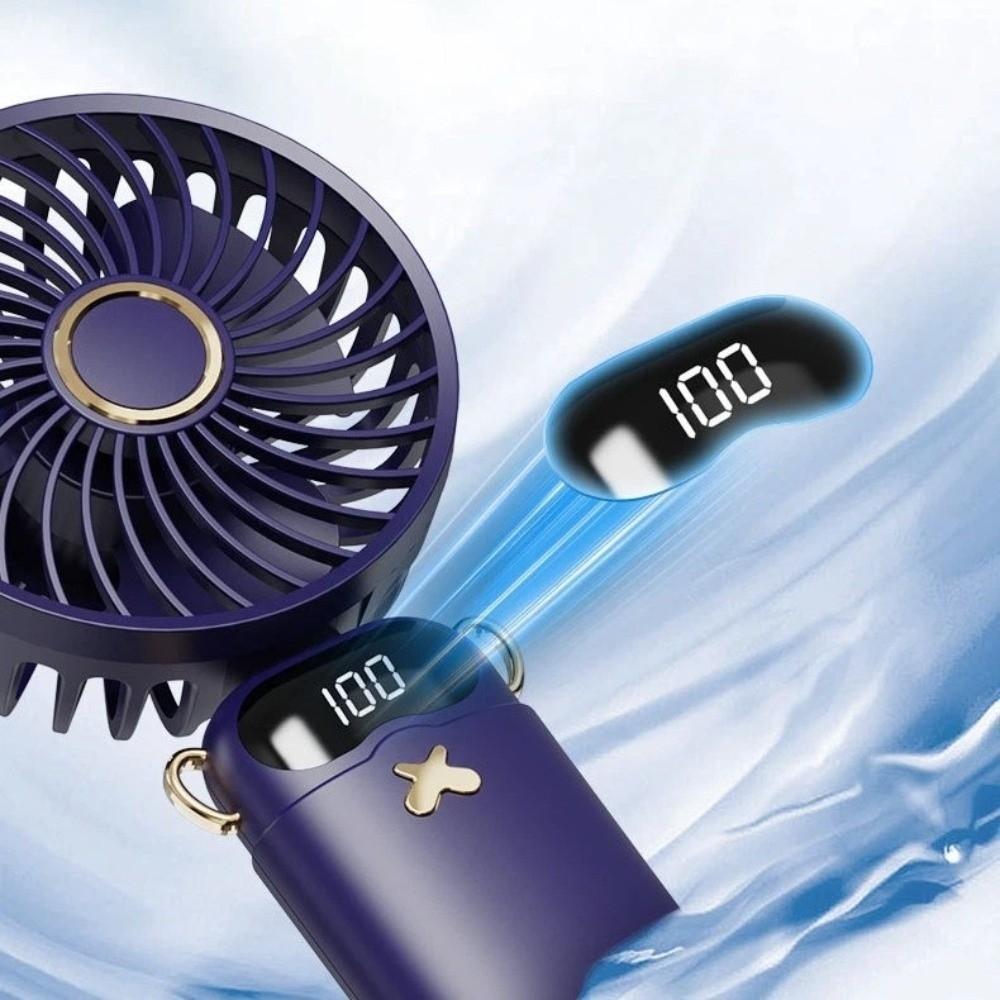 6000mAh Cooling Fan Rechargeable Rechargeable Fan Portable Handheld Mini Fan  Summer