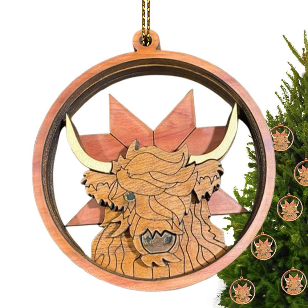 Animal Christmas Ornament 3D Animal Ornament Decorative Ornaments Exquisite Animal Decoration With Animal Themes