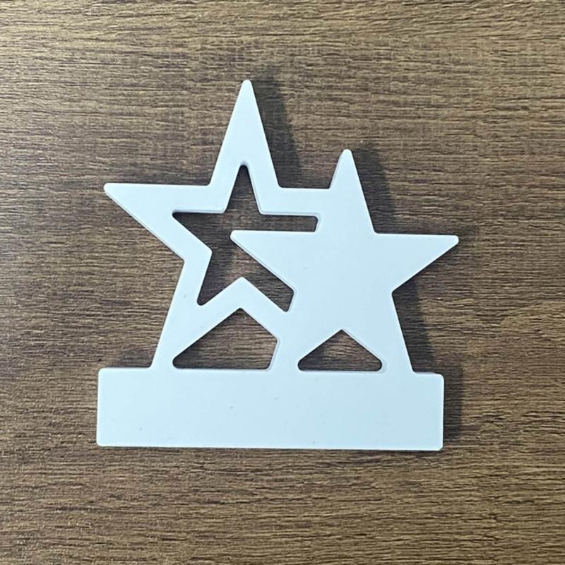 Star Candle Holder Molds with Base for Making Candle Holder Tealight Holder Decorations Gypsum Ornament Art Craft