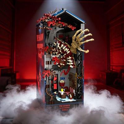 Apoios de Livro Stranger Things Compatíveis com Peças LEGO, Mini Figuras, Blocos de Construção, Brinquedos de Montar Quebra-Cabeças