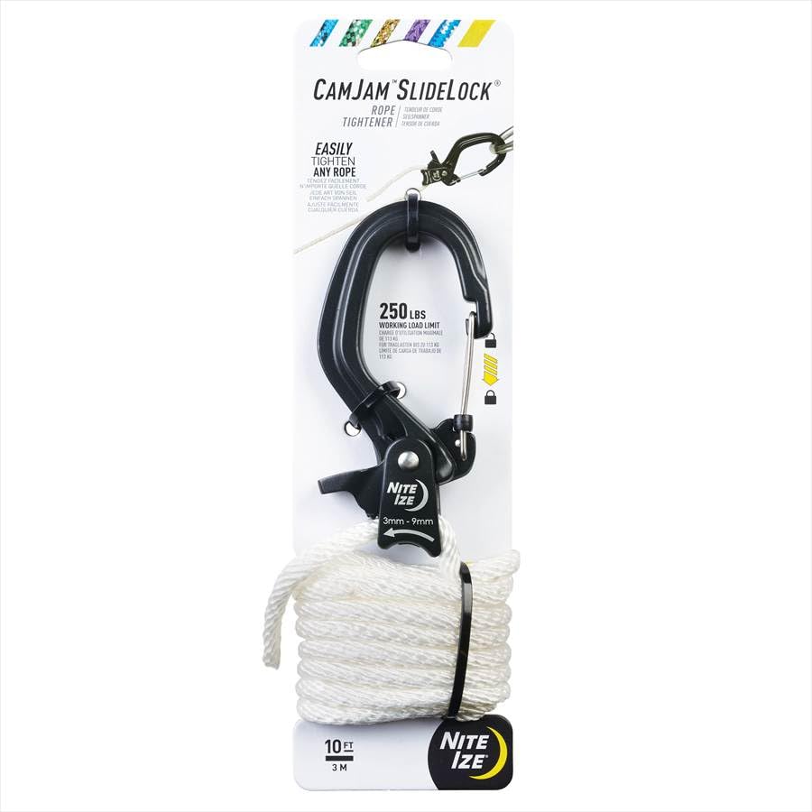 NITEIZE CamJam Slide Lock Rope for 10ft Rope Tightener, Large,