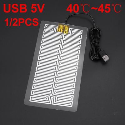 USB Hřejivá podložka na oblečení Rychle hřející podložka Elektrický topný list Přenosná hřejivá podložka Zimní hřejivka Na vestu Bundu Boty Ponožky 5V