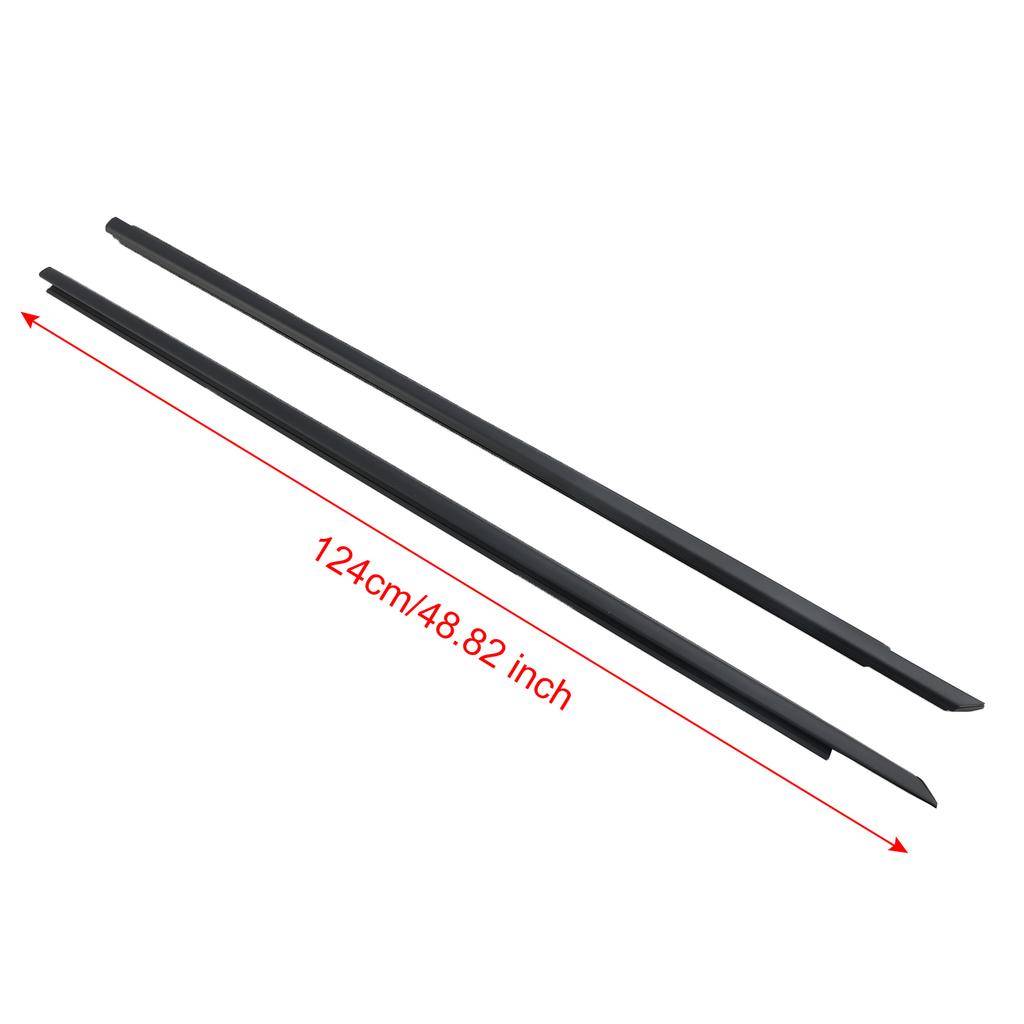 2pcs Front Door Window Belt Weatherstrip For DODGE CHALLENGER 2008-2017
