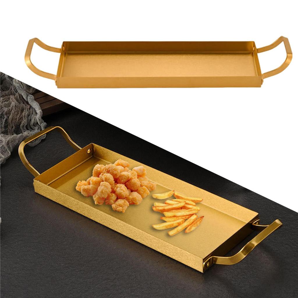 Rectangular Platters Baking Pan Breading Tray Stainless Steel Sheet for Desserts Home