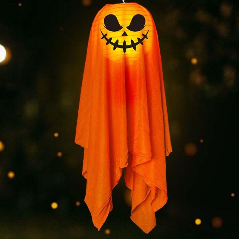 

Сяючий світло ліхтаря-привида. Висяча лампа-привид. Декор. Креативна світлодіодна іграшка-ліхтар із гарбуза. Orange-Style D