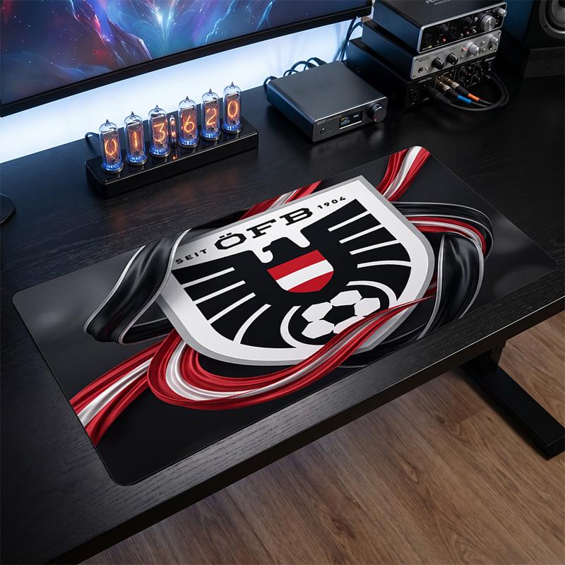 Austria Football Crest Mouse Pad, Extended Non Slip Rubber Desk Mat for Gaming Office Laptop Fan Gift