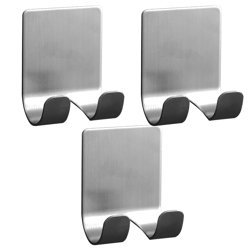1-10Pcs Stainless Steel Razor Bracket For Men's Shaver Holder Shelf Bathroom Razor Holder Wall Adhesive Storage Hook KitchenRack