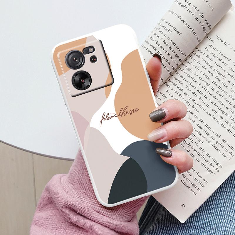 Cute Cat Case For Xiaomi 13T Pro Silicone Soft Back Cover Lovely Cartoon Painted Capa Shell For Xiaomi 13T Fundas 13tpro Coque