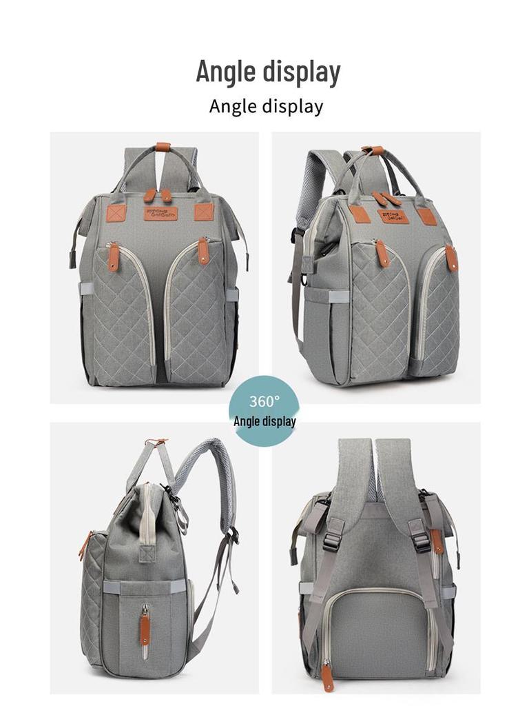 2025 Neue Leichte, Wasserabweisende Multifunktionale Mumienhandtasche Rucksack - Baby Ausflugstasche mit großem Fassungsvermögen