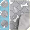 6 Washable Puppy Pads, Reusable Dog Training Pads, Waterproof Pet Pads for Transport Box, Easy Care, Grey, 80x90 cm