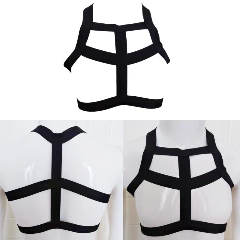 Men Chest Harness Belt Elastic Shoulder Body Strap Raves Cosplay Costume Halter Belt Muscles Protector for Men Gifts
