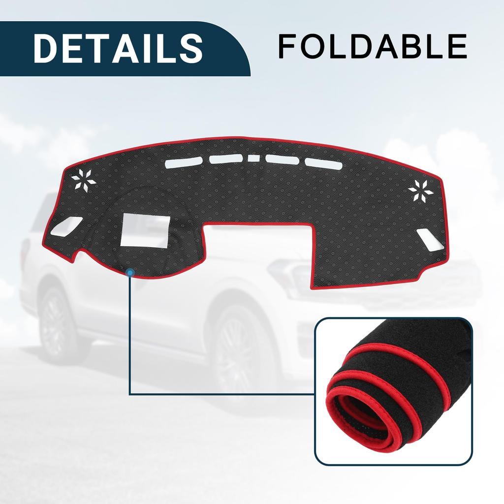 TUCKBOLD Front Dashboard Cover Mat for Mitsubishi Eclipse Cross Display 2017-2022, Anti-Slip Head-Up