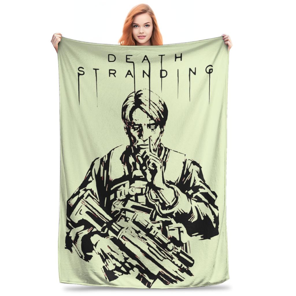 Bridge Baby on Board Wool Blanket Death Stranding Creative Throw Blanket for Bed Sofa Couch 125*100cm Rug Piece,