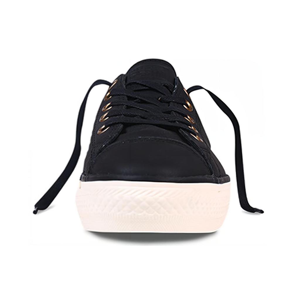 Converse Chuck Taylor All Star Leather Casual Slip Resistant Durable Low Top Skate Shoes Women Sneakers Black 551535C