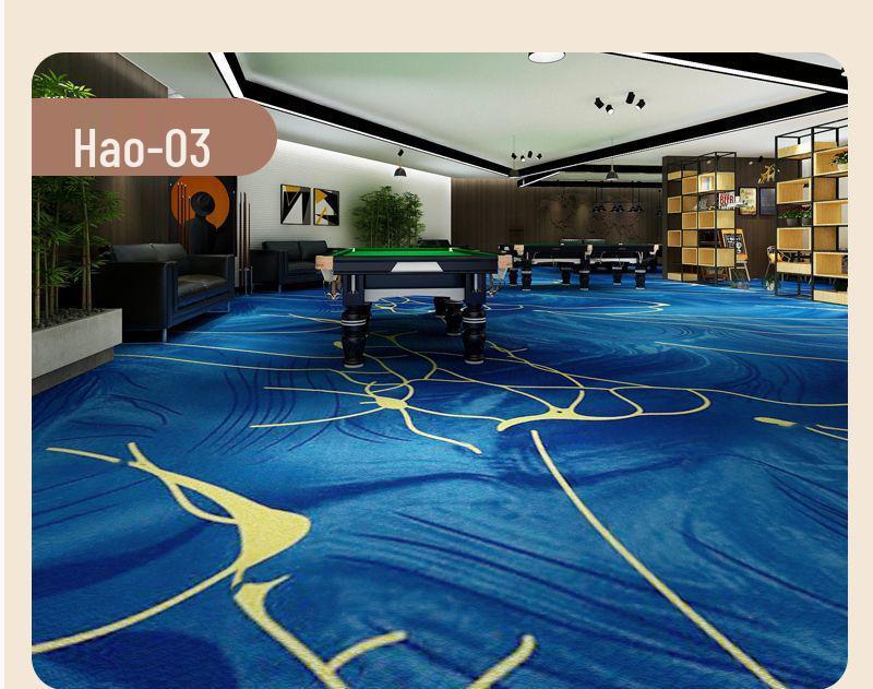 Billiard & Table Tennis Room Carpet - Full Coverage, Wear-Resistant, Flame Retardant, Soundproof