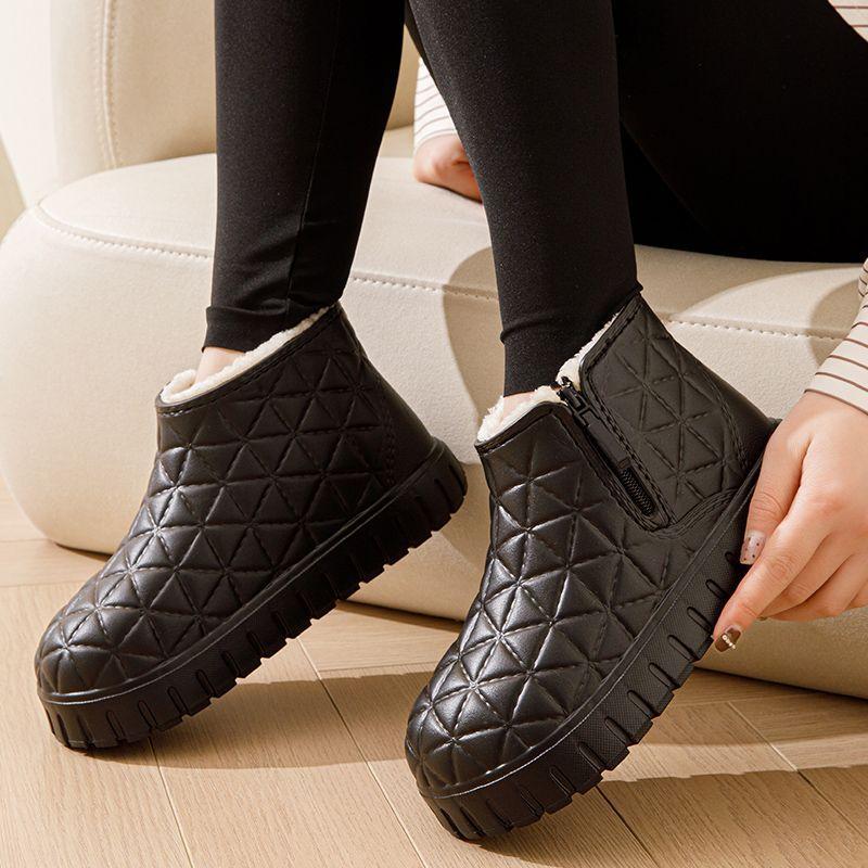 Winter Waterproof Plush Platform Ladies Shoes Warm Non Slip High Quality Ankle Goth 2025 Novelty Y2k Hot Sale Women's Snow Boots