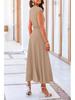 2025 Summer European-American Casual Knit Crop Top & High Waist Midi Skirt Set