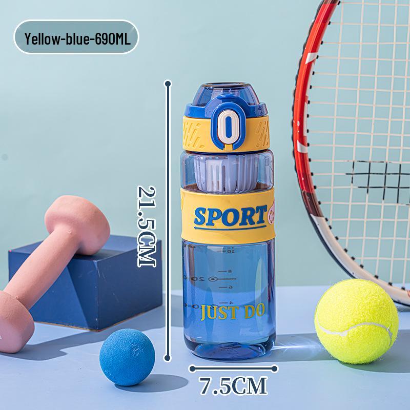 

Портативная креативная чашка для цветочного чая с фильтром - Большая вместимость, термостойкая спортивная бутылка для воды для студентов и фитнеса. 690ML & 790ML