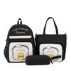 New contrasting color bag, tutoring bag, handbag, junior high school student schoolbag, cute backpack, large-capacity travel bag.