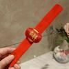 Brățară palmă de Anul Nou Chinezesc Roșu Desene Animat Dragon Leu Fuzzy Anul Dragonului Snap Band Decorare Copii Adulti Cadou Festivalul de Primăvară