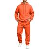 Men's Casual Fashion Pullover Hoodie Sweatshirt Set Loose Fit for Sports and Daily Wear