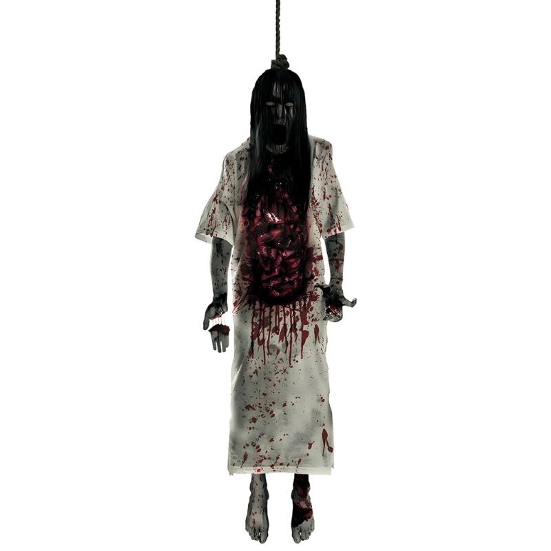 

Scary Hanging Corpse Window Sticker Waterproof Halloween Home Decors Reusable Adhesive For Indoor Outdoor Surfaces 1