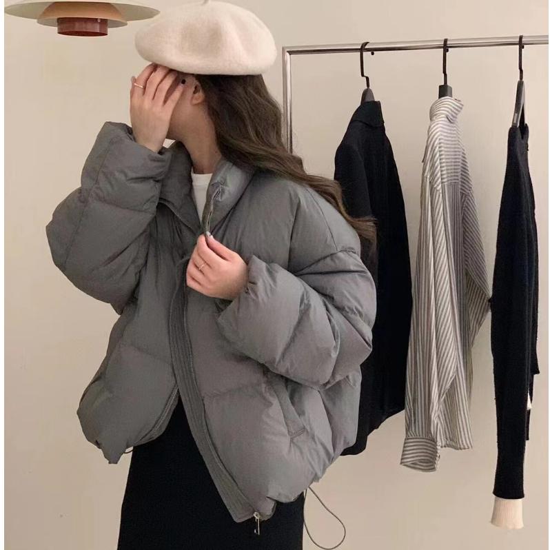 Puff Cotton-padded Jacket Women's Winter Stand-up Collar Short Small Bread Jacket Down Cotton-padded Jacket