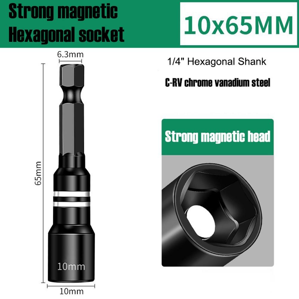 6-14mm Magnetic Socket 1/4 Inch Hex Shank for Cordless For Electric Drill