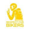 Car Motorcycle1pc 15x11CM Respect Biker Decor Sticker For On  Vinyl 3D Stickers Motorcycle Vinyl 3D Stickers And Decals Worldmum