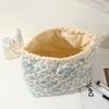 Cute Quilted Cosmetic Bag for Women Girl Large Capacity Travel Drawstring Storage Pouch Makeup Bag Female Travel Clutch Bags
