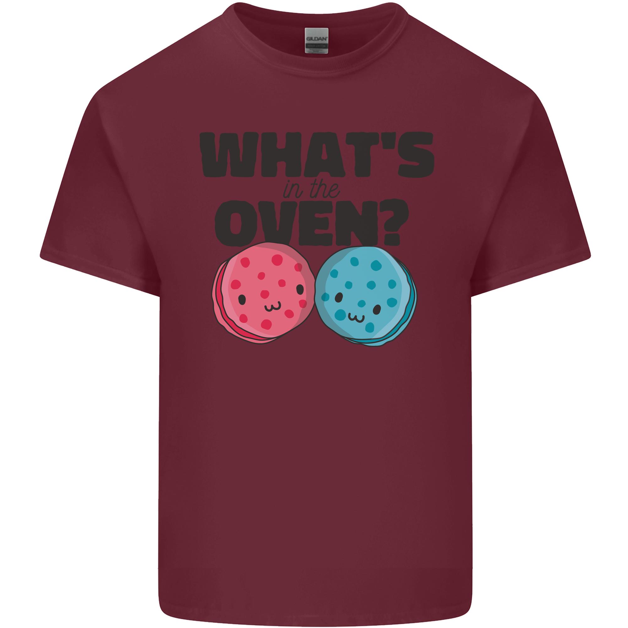 Whats in the Oven Gender Reveal New Baby Pregnancy Unisexs Light Cotton TShirt S
