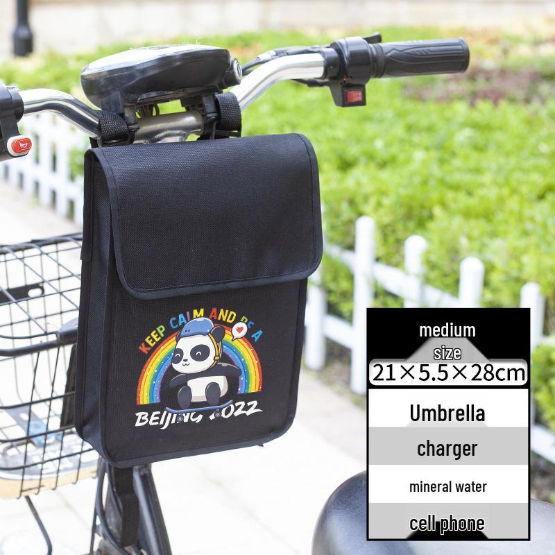 Electric Bike Handlebar Storage Bag: Motorcycle & Bicycle Phone Holder