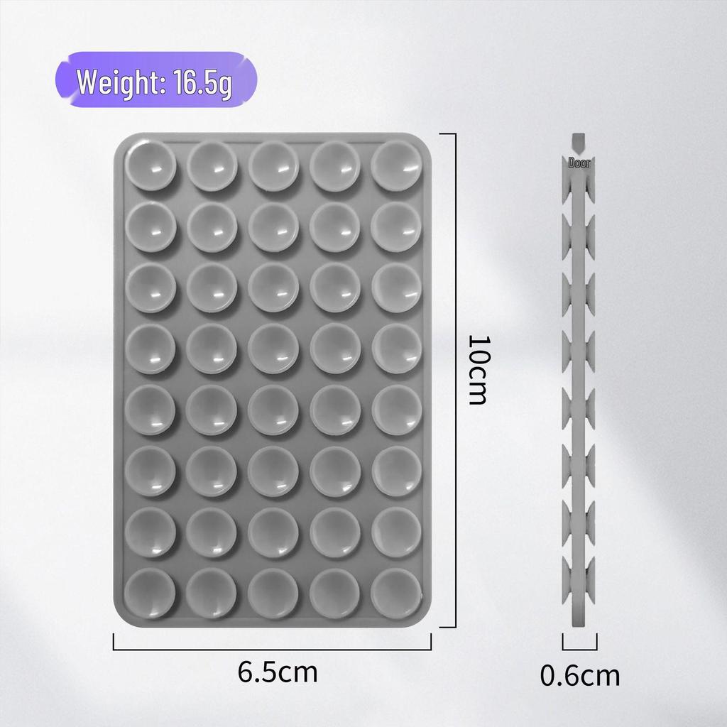 Silicone Double-Sided Non-Slip Suction Cups, Washable, 40-Pack