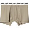 Puma Breathable Slim Fit Anti-Chafing Boxer Briefs 2-Pack Men Underwear Khaki 701220982-006