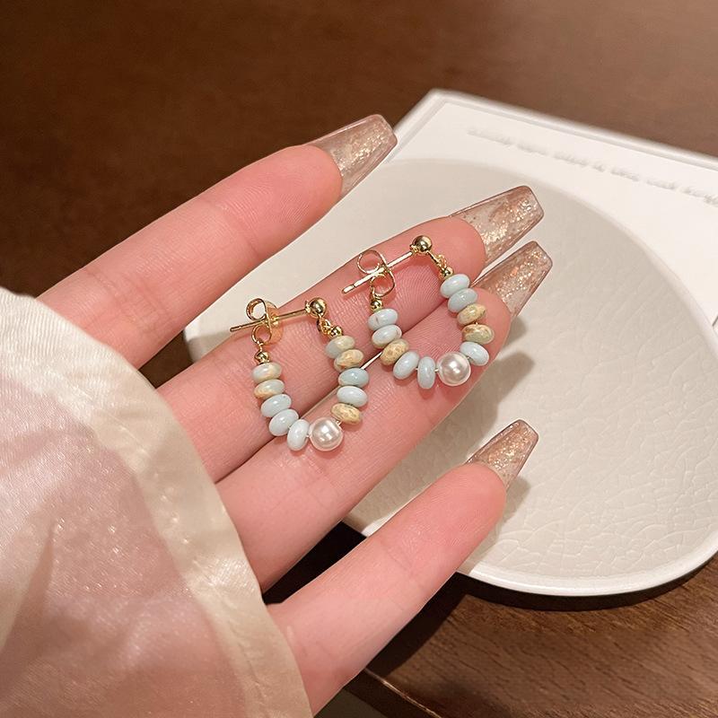 Vacation Style Design Beaded Pendant Earrings For Women And Girls  Jewelry Unusual Accessories