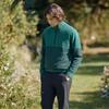 CHALLENGER Men'S Striped Half-Zip Windproof Knit Pullover Green