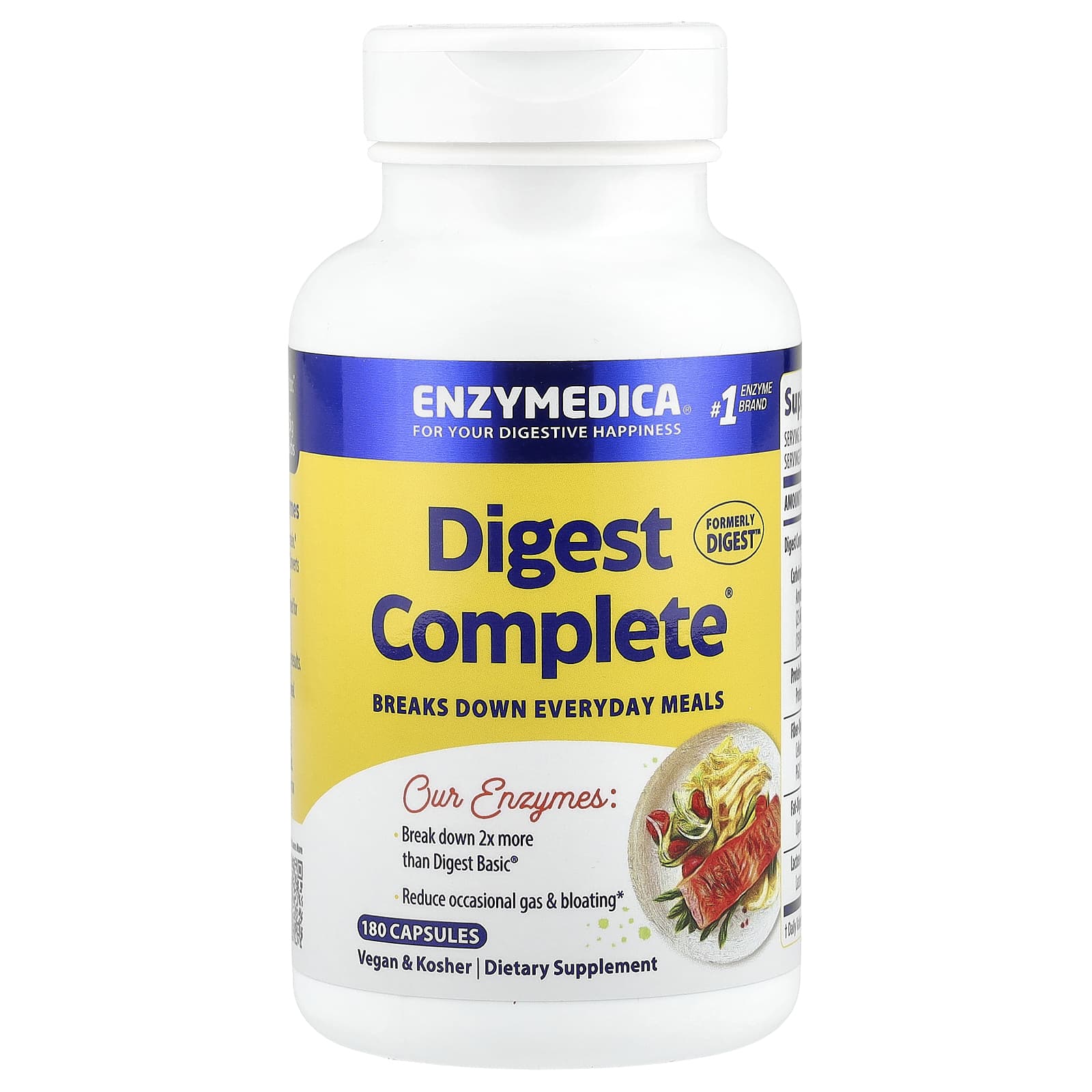 

Digest, Comprehensive Enzyme Formula, 180 Capsules