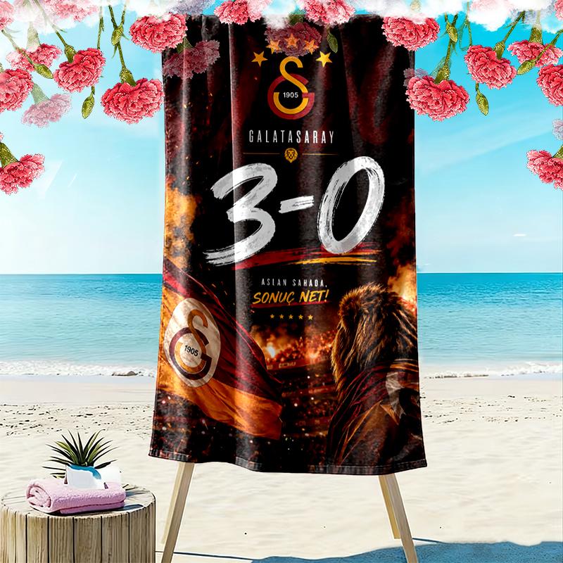 Asciugamano da Spiaggia Galatasaray SK, Un Must-have per Ogni Viaggio Perfetto, Regalo Perfetto per Compleanno, Vacanze per Famiglia e Amici