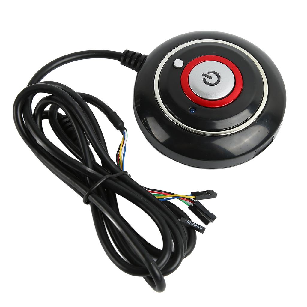 PC-Einschaltknopf Starkes ABS Leichtgewicht Einfache Installation Plug and Play PC-Netzschalter für Internetcafé