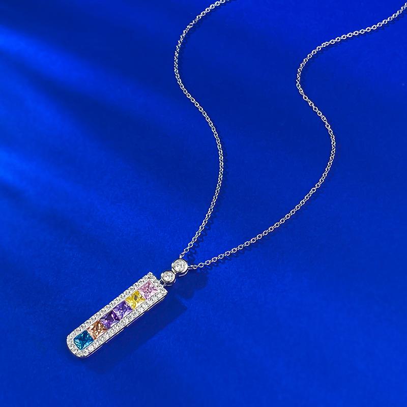 Jewelry Lucky Rainbow Pendant Light Luxury Delicate Premium Clavicle Chain Necklace