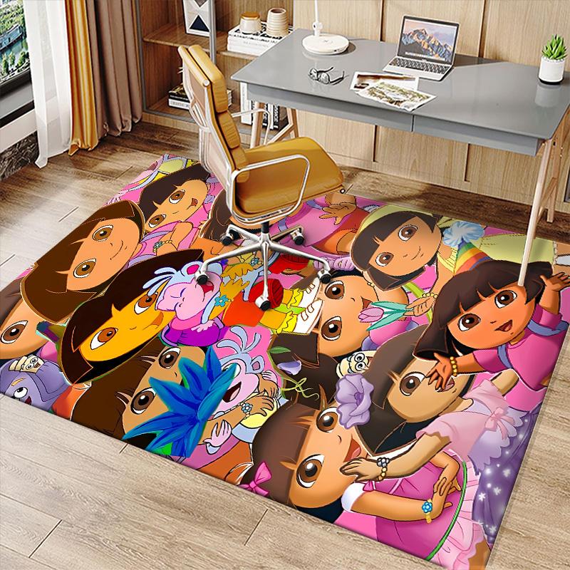 D-Doras The Explorer Printed Absorbent Washable Carpet, Non-Slip Bathroom Mats, Kitchen Rugs, Yoga Mat,Living Room Entrance, Camping Picnic Rugs