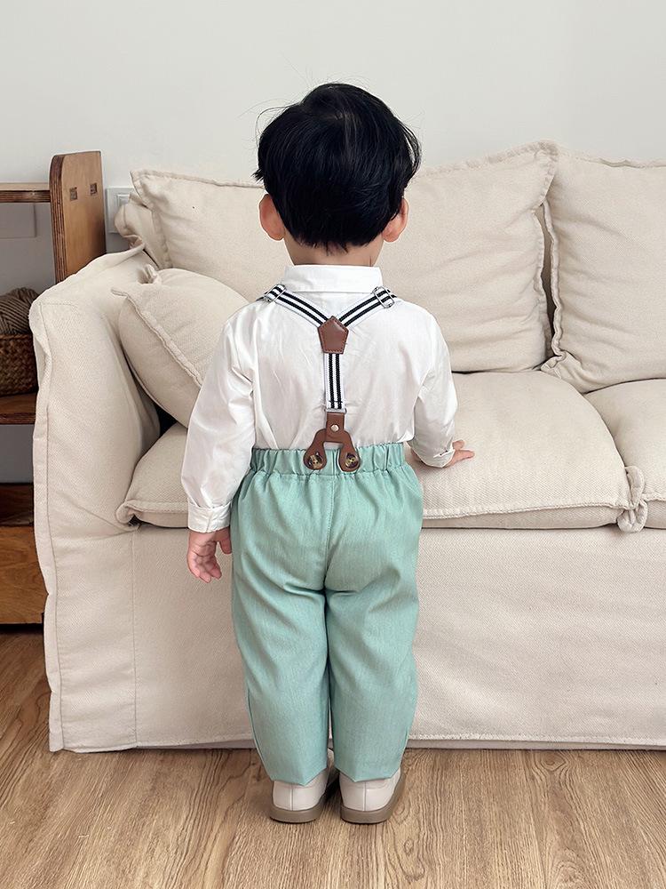 Completo Tuta da Gentleman per Ragazzi Primavera & Autunno: Abbigliamento formale per bambini