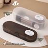 Simple Plastic Storage Box Transparent Stackable Pencil Case Large-capacity Stationery Storage Box Students