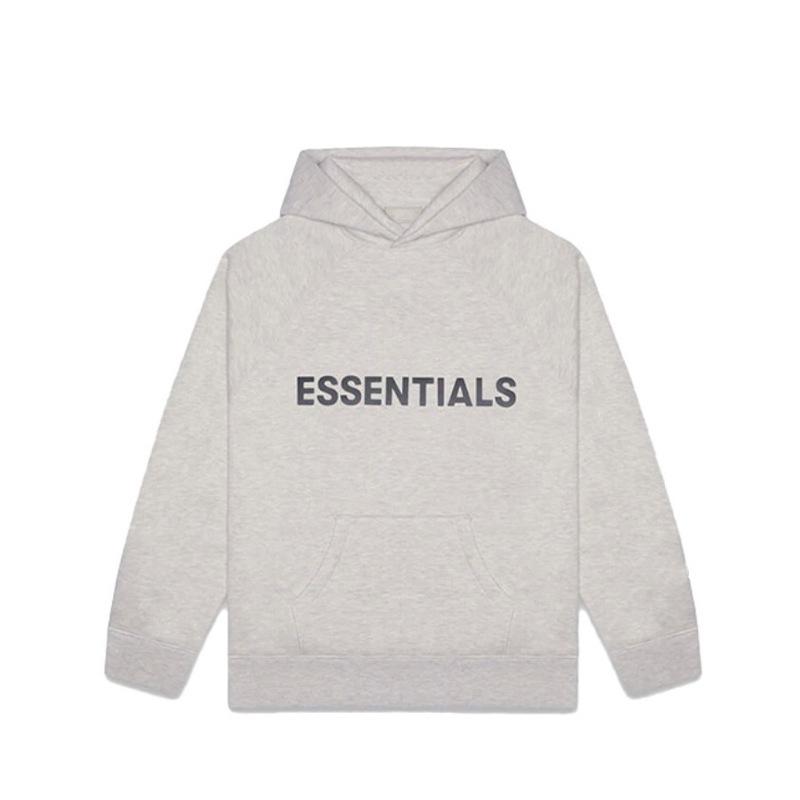 2020SS Essentials Fleece-Lined Hooded Sweatshirt: Streetwear Screen Print S