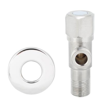 Robinet d'angle G1/2in en acier inoxydable brossé Robinet Toilette Chauffe-eau Robinet d'arrêt Accessoires
