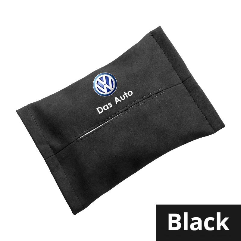 

Car tissue bag car suede tissue box For VW Volkswagen Polo Tiguan Jetta Golf Lavida Octavia Passat Car accessories чёрный