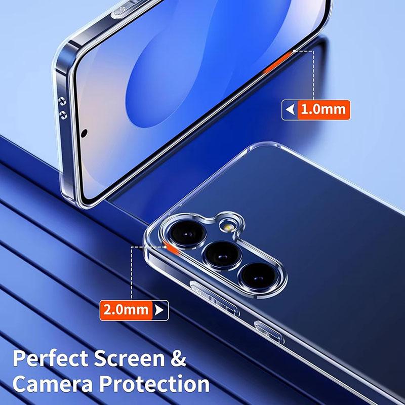 Shockproof Clear Silicone Soft Case For Samsung S25 S24 S23 S22 S21 Ultra Plus Note20 Galaxy Phone Cases Cover